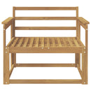 Udendørs Mellem Sofa Massivt Akacietræ Hvid