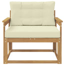 Udendørs Mellem Sofa Polyester Hvid