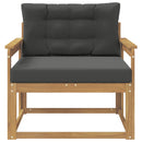 Udendørs Mellem Sofa Polyester Hvid