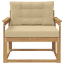Udendørs Mellem Sofa Polyester Hvid