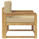 Udendørs Mellem Sofa Polyester Hvid