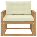 Udendørs Mellem Sofa Polyester Hvid