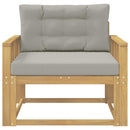 Udendørs Mellem Sofa Polyester Hvid