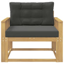 Udendørs Mellem Sofa Polyester Hvid