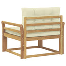 Udendørs Mellem Sofa Polyester Hvid