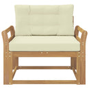 Udendørs Mellem Sofa Polyester Hvid