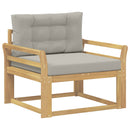 Udendørs Mellem Sofa Polyester Hvid