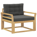Udendørs Mellem Sofa Polyester Hvid