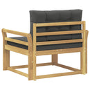 Udendørs Mellem Sofa Polyester Hvid