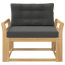 Udendørs Mellem Sofa Polyester Hvid