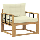 Udendørs Mellem Sofa Polyester Hvid