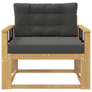 Udendørs Mellem Sofa Polyester Hvid