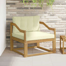 Udendørs Mellem Sofa Polyester Hvid