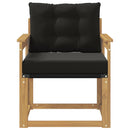 Udendørs sofa Massiv akacietræ og Textilene Hvid
