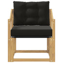 Udendørs sofa Massiv akacietræ og Textilene Hvid