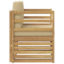 Udendørs sofa Polyester Hvid