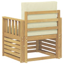 2 Stk Udendørs sofagruppe Polyester Hvid og creme