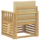 2 Stk Udendørs sofagruppe Polyester Hvid og Beige