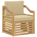 Udendørs sofa Polyester Hvid og beige