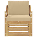 Udendørs sofa Polyester Hvid og beige
