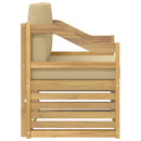 Udendørs sofa Polyester Hvid og beige