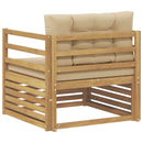 Udendørs sofa Hvid og Beige