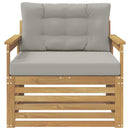 Udendørs sofa Polyester Hvid