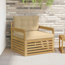 Udendørs sofa Polyester Hvid