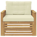 Udendørs sofa Polyester Hvid
