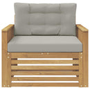Udendørs sofa Polyester Hvid