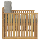 Udendørs sofa Polyester Hvid
