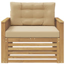 Udendørs sofa Polyester Hvid