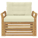 Udendørs sofa Polyester Hvid
