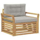 Udendørs sofa Polyester Hvid