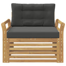 Udendørs sofa Polyester Hvid