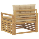 Udendørs sofa Polyester Hvid