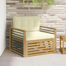Udendørs sofa Polyester Hvid