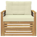 Udendørs sofa Polyester Hvid