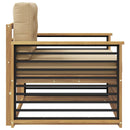 Udendørs sofa Polyester Hvid og beige