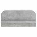 Væghylde 2 stk. Betongrå 80,5 x 13,5 x 37,5 cm Konstrueret træ