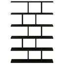 Væghylde Sort eg 70 x 17 x 101 cm Konstrueret træ