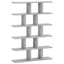 Væghylde Betongrå 70 x 17 x 101 cm Konstrueret træ