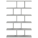Væghylde Betongrå 70 x 17 x 101 cm Konstrueret træ