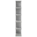 Væghylde Betongrå 70 x 17 x 101 cm Konstrueret træ