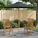 Havesol Ø 240 x 237 cm Massiv Eucalyptus Træ Antracit