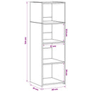 Highboard Sort eg 40 x 41 x 124 cm Konstrueret træ