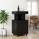 Barvogn Sort eg 50 x 41 x 89 cm Konstrueret træ