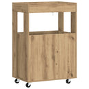 Barvogn Artisan-eg 60 x 39,5 x 89 cm Konstrueret træ