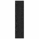Rumdivider boghylde 123 x 29 x 123 cm Konstrueret træ Sort eg
