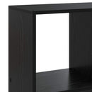 Bogskab 102 x 29 x 103,5 cm Konstrueret træ Sort eg